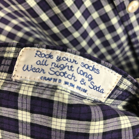 NWT Scotch and Soda True Gentleman Plaid Dress Shirt XL - Picture 9 of 11